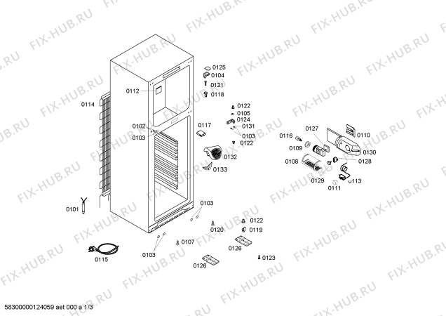 Схема №1 4FE22B10 с изображением Поднос для холодильника Bosch 00665552