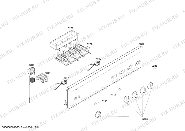 Схема №1 CH11810 с изображением Переключатель для плиты (духовки) Bosch 00426492