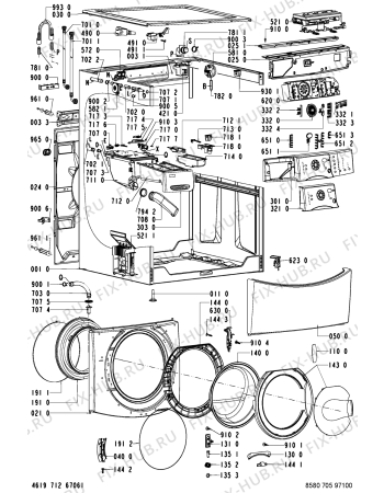 Схема №1 AKP 705 BT/GT с изображением Всякое для стиральной машины Whirlpool 481221478993