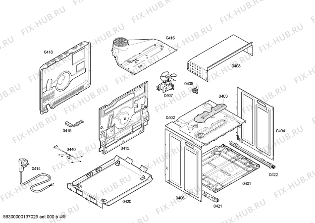 Взрыв-схема плиты (духовки) Bosch HBB23C250E Hornos bosch ind.multf.inox.cif pta_car - Схема узла 04