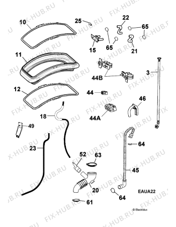 Взрыв-схема стиральной машины Privileg 492917_20798 - Схема узла Hydraulic System 272