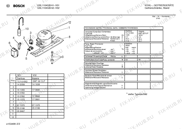 Взрыв-схема холодильника Bosch GSL1104GB - Схема узла 02