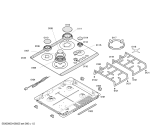 Схема №1 T62S26S0 с изображением Решетка для плиты (духовки) Bosch 00428525