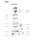 Схема №1 BL936E42/K40 с изображением Элемент корпуса для электромиксера Tefal MS-650644