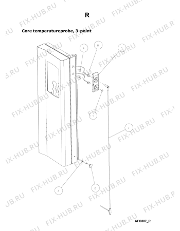 Схема №2 AFO 385 с изображением Запчасть для комплектующей Whirlpool 483286011489