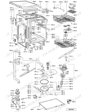 Схема №1 ADP 6730 BR с изображением Панель для посудомоечной машины Whirlpool 481245372602