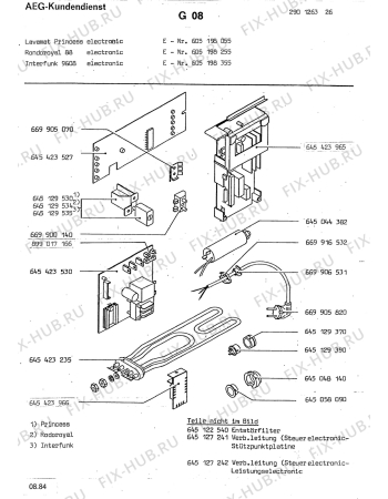 Взрыв-схема посудомоечной машины Rondo (N Rn) ROYAL 88 EL - Схема узла Section6