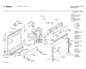 Схема №1 SMI4061II с изображением Передняя панель для посудомойки Bosch 00287219