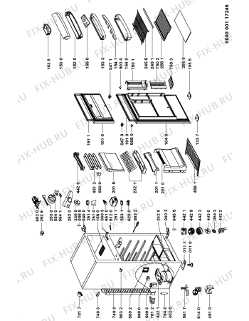 Схема №1 ART 103/G с изображением Покрытие Whirlpool 481949248154