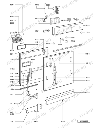 Схема №1 ADG 8472/1 WH с изображением Емкость для посудомоечной машины Whirlpool 481231028136