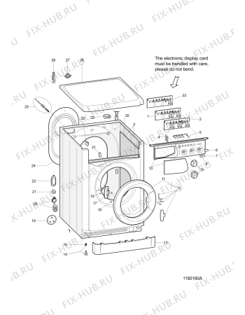 Схема №1 WDA1400EEU (F063794) с изображением Пластина для стиральной машины Indesit C00271717