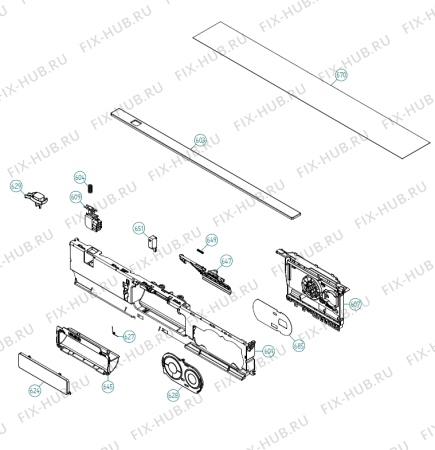 Взрыв-схема посудомоечной машины Asko D5435 SOF EU   -White (367871, DW90.1) - Схема узла 06