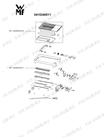 Схема №1 0415340011 с изображением Плоскость для гриля Seb FS-1000050329