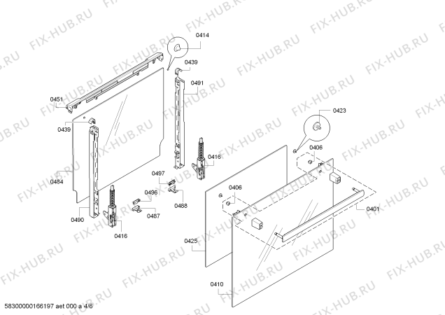 Взрыв-схема плиты (духовки) Bosch HBA23B120R Bosch Made in Germany - Схема узла 04