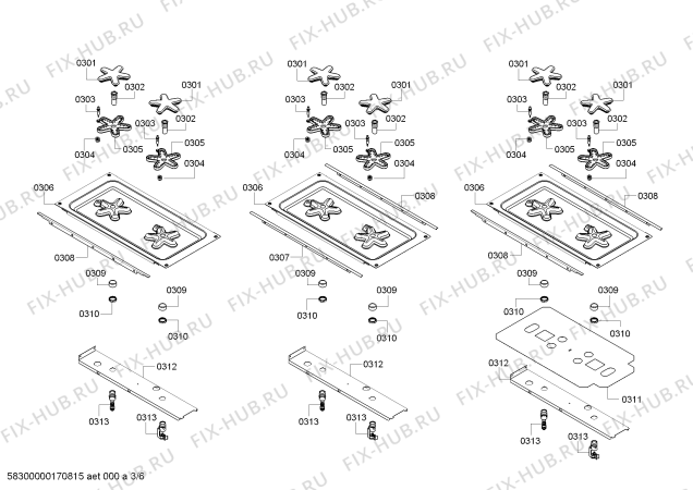 Схема №1 PC484GGEBS с изображением Дефлектор для электропечи Bosch 00745813