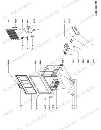 Схема №1 XL5708 с изображением Электролампа для холодильной камеры Whirlpool 481010398347