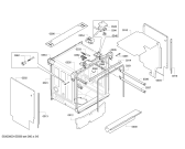 Схема №1 S51M86X3DE с изображением Передняя панель для посудомоечной машины Bosch 00705768