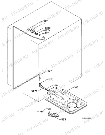 Взрыв-схема плиты (духовки) Electrolux EOG621K - Схема узла Functional parts 267