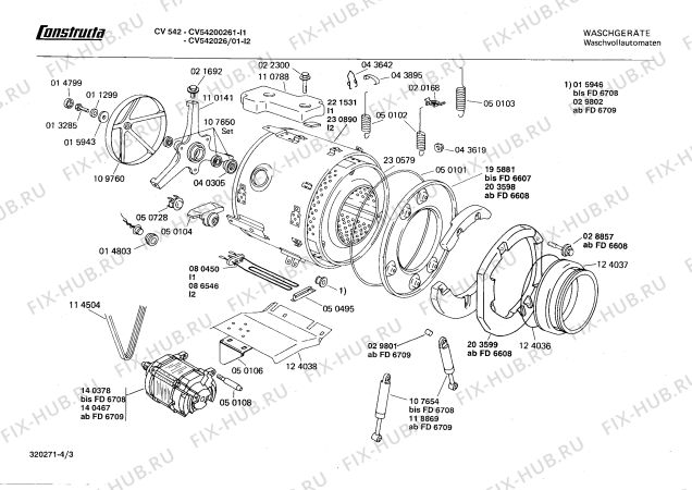 Взрыв-схема стиральной машины Constructa CV542026 CV542 - Схема узла 03