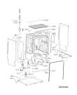 Схема №1 ADG 8622 NB с изображением Панель для электропосудомоечной машины Whirlpool 481072664901