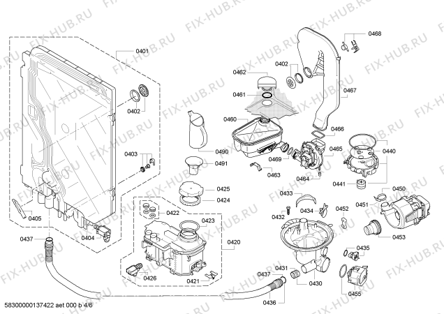 Схема №1 S41T65N2EU с изображением Передняя панель для посудомойки Bosch 00673257