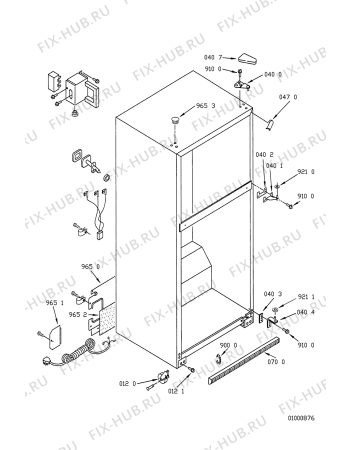 Схема №1 ARG 477/G с изображением Защита для холодильной камеры Whirlpool 481940479069