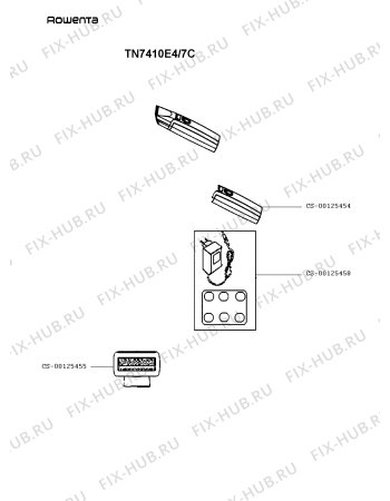 Схема №1 TN7410E4/7C с изображением Наконечник для электроэпилятора Rowenta CS-00125454