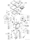 Схема №1 AWE 8523/P с изображением Модуль (плата) для стиралки Whirlpool 481221479323