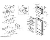 Схема №1 KDN36A40 с изображением Дверь морозильной камеры для холодильной камеры Bosch 00246138