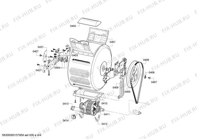 Схема №1 WOT20352OE с изображением Кабель для стиральной машины Bosch 00647267