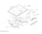 Схема №1 T4583N1 с изображением Стеклокерамика для духового шкафа Bosch 00479599