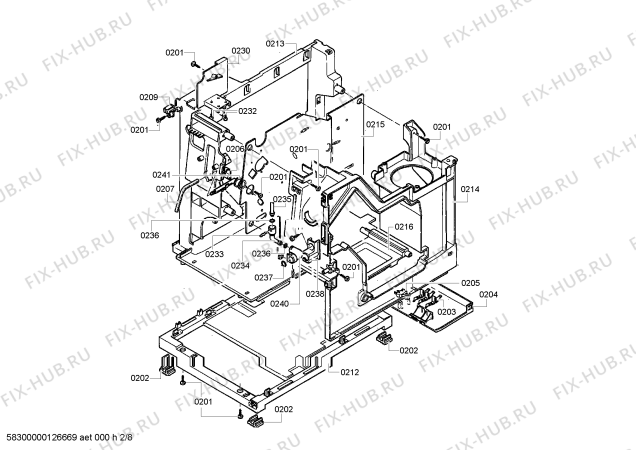 Схема №1 TCA6401 Benvenuto B40 с изображением Заварочный узел для электрокофеварки Siemens 00641670