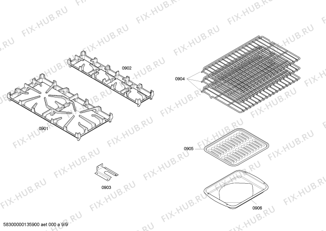 Схема №1 PRD304EHU Thermador с изображением Воздуховод для плиты (духовки) Bosch 00476087