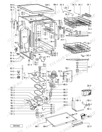 Схема №1 6ADP 905/3 WH с изображением Микромодуль для посудомоечной машины Whirlpool 481221478238