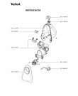 Схема №1 MB750G50/350 с изображением Элемент корпуса для электромясорубки Tefal SS-193459