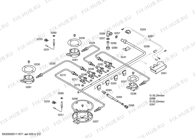 Схема №1 T2736W0 Neff с изображением Крышка горелки для печи Bosch 00183790
