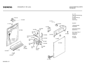 Схема №1 SR23303RK с изображением Передняя панель для посудомоечной машины Siemens 00284590