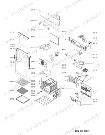 Схема №1 AKP217IX (F091064) с изображением Инструкция по эксплуатации для плиты (духовки) Indesit C00371671