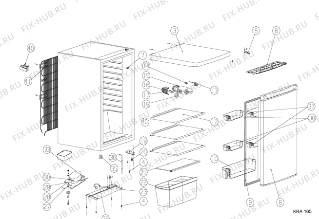 Схема №1 TT21 AP с изображением Крышечка для холодильной камеры Whirlpool 482000011511