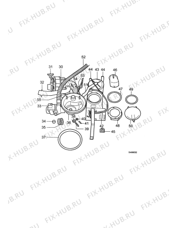 Взрыв-схема посудомоечной машины Aeg FAV4950 is/Anthrazi - Схема узла Water softener 066