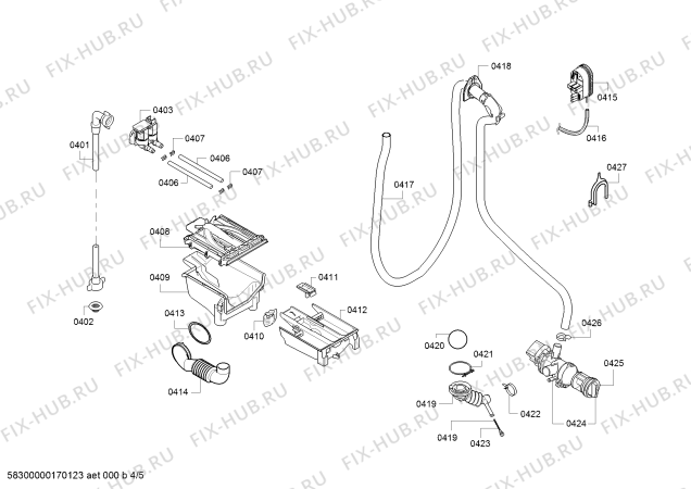 Схема №2 WM14Q370DN iQ 500 varioPerfect с изображением Наклейка для стиралки Siemens 00628625