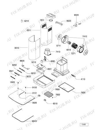 Схема №1 AKR 459 IX с изображением Стеклышко для электровытяжки Whirlpool 481244269038