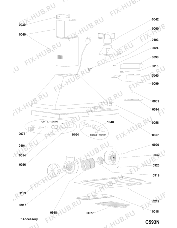 Схема №1 AE 901 E с изображением Держатель (защелка) для вентиляции Whirlpool 481240438794