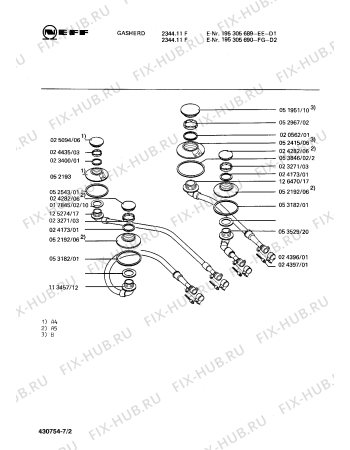 Схема №1 HG6490 с изображением Дюза для электропечи Siemens 00020859