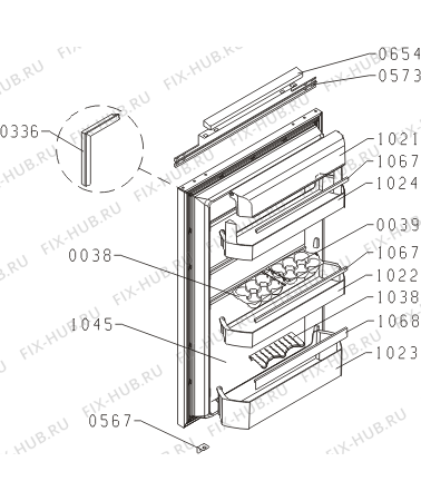 Взрыв-схема холодильника Gorenje RI5092AW (334379, HI1628) - Схема узла 02