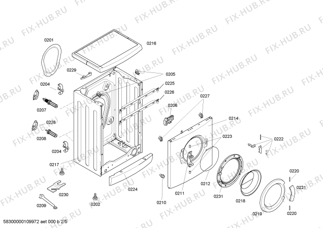 Схема №1 WXSP1241PL SIEMENS XSP1241 с изображением Панель управления для стиралки Siemens 00445035