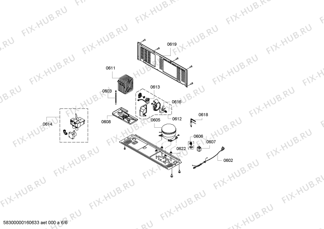 Схема №1 KAD80A404 Side by side с изображением Крышка для холодильной камеры Bosch 00657194