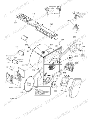 Схема №1 IDCAG35BEU (F067809) с изображением Заслонка для стиральной машины Indesit C00295754