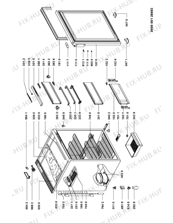 Схема №1 CVC 14 с изображением Элемент корпуса для холодильной камеры Whirlpool 481245228584