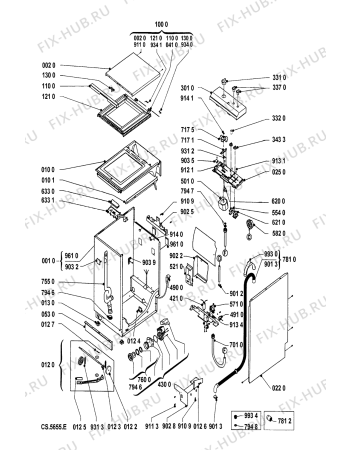 Схема №1 AWF 408 IG с изображением Декоративная панель для стиральной машины Whirlpool 481945319626